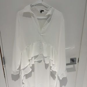 White long sleeve shirt.